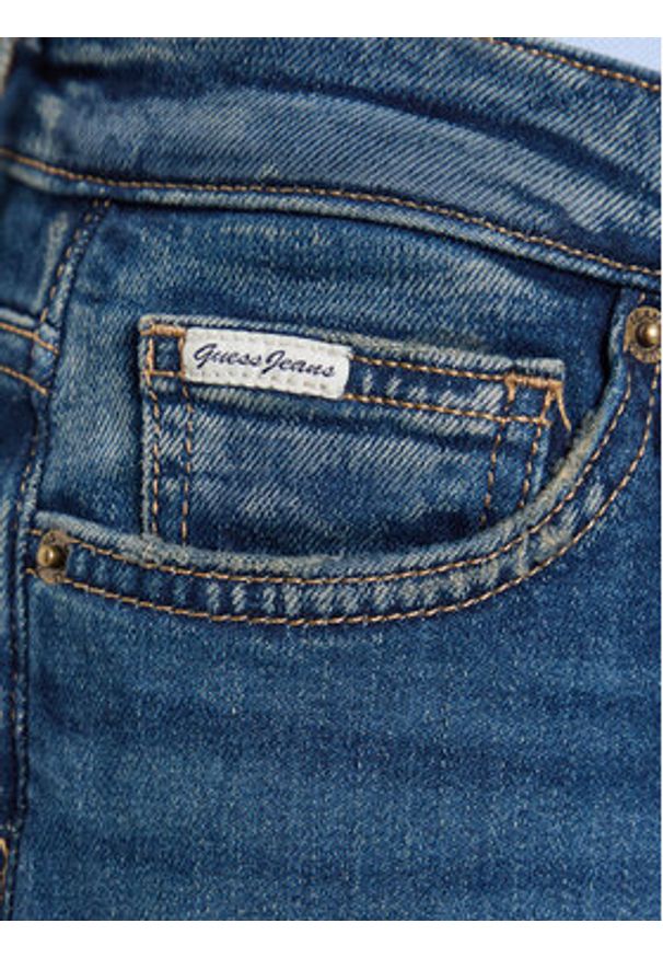 Guess Jeans Jeansy W5BA98 D5RA3 Granatowy Regular Fit. Kolor: niebieski