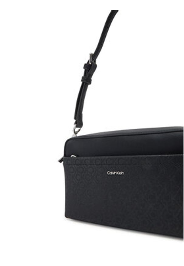 Calvin Klein Torebka Ck Must Conv Camera Bag_Mono K60K613021 Czarny. Kolor: czarny. Materiał: skórzane