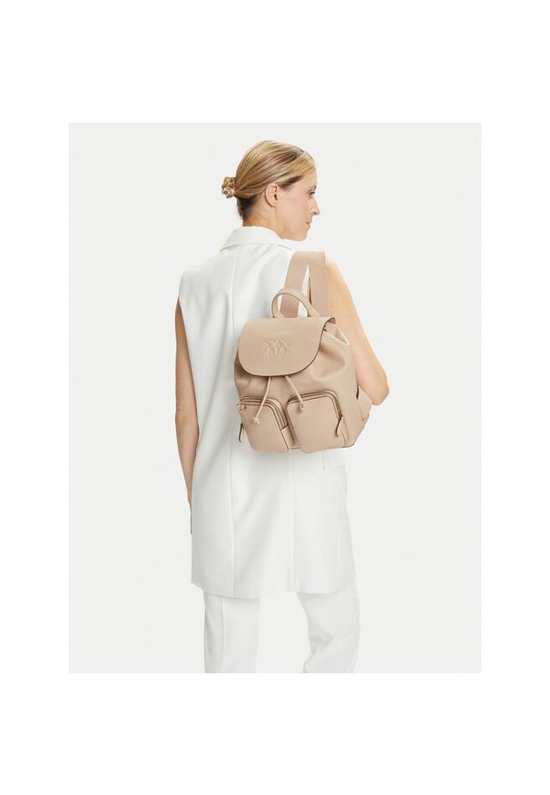 Pinko - Plecak PINKO. Kolor: beżowy