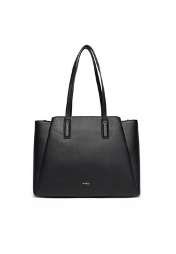 Aldo Torebka Abavas 14143636 Czarny. Kolor: czarny. Materiał: skórzane