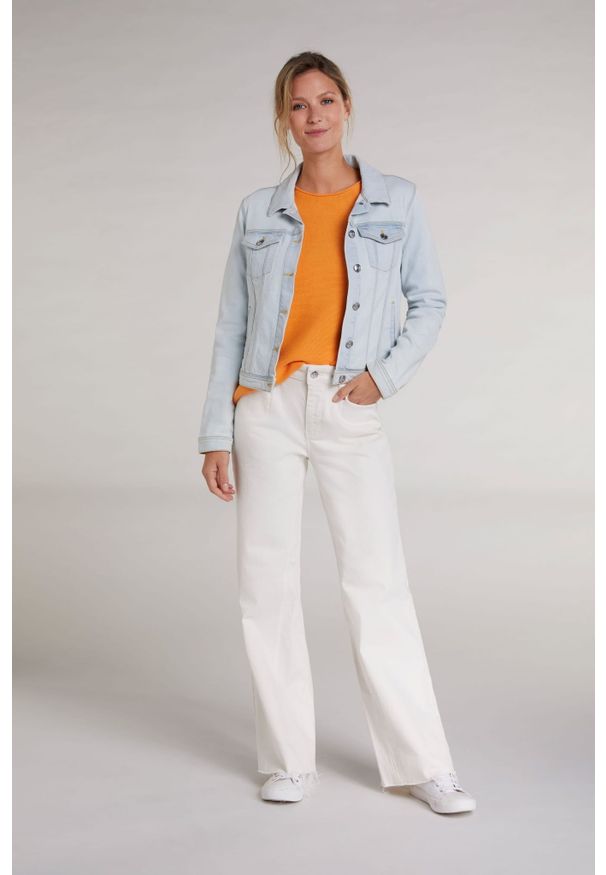 Kurtka jeansowa / katana Oui. Kolor: niebieski. Materiał: jeans