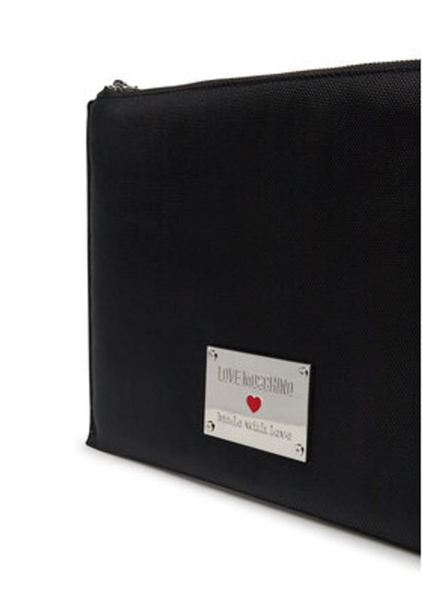 Love Moschino - LOVE MOSCHINO Torba na laptopa JC5312PP1MLN100A Czarny. Kolor: czarny. Materiał: materiał