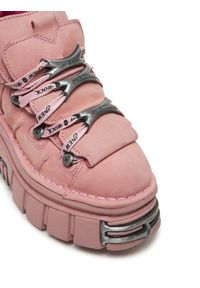 NEW ROCK Sneakersy M-106-C158 Różowy. Kolor: różowy. Materiał: zamsz, skóra