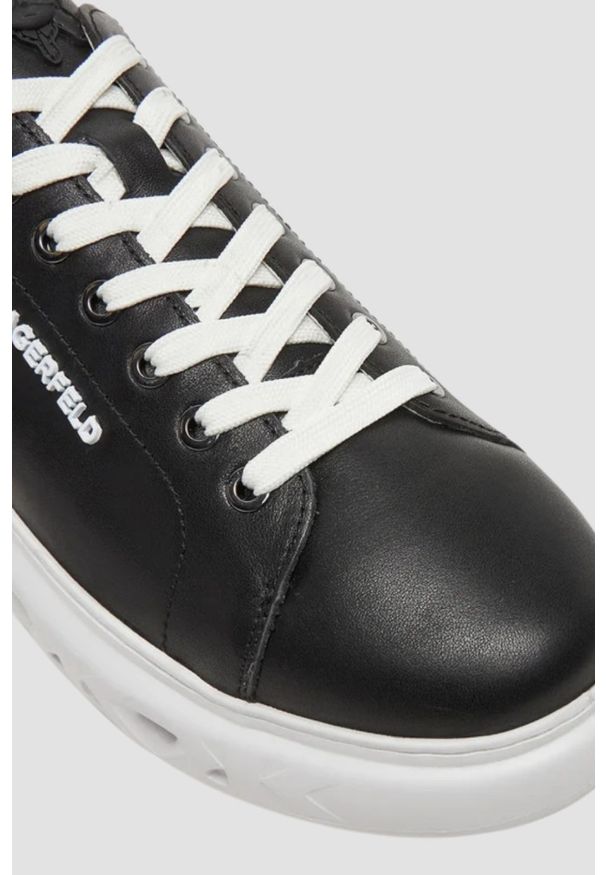 Karl Lagerfeld - KARL LAGERFELD Czarne męskie sneakersy KAPRI KITE. Kolor: czarny