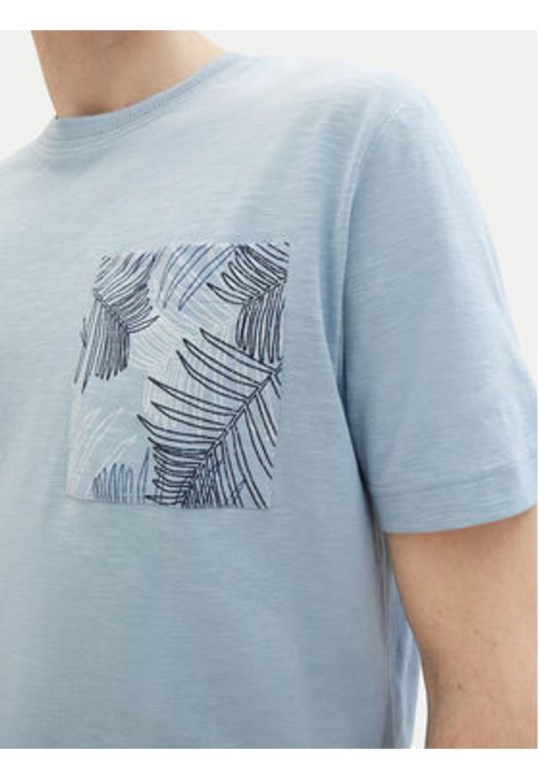Tom Tailor T-Shirt 1040945 Błękitny Regular Fit. Kolor: niebieski. Materiał: bawełna
