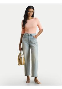 Lauren Ralph Lauren - LAUREN RALPH LAUREN Bluzka 200654963202 Pomarańczowy jasny Slim Fit. Kolor: pomarańczowy. Materiał: bawełna #3