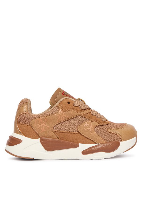 Sneakersy Guess. Kolor: brązowy