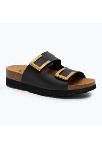 Klapki damskie Scholl Monterey 2 Straps Ad Med. Kolor: czarny