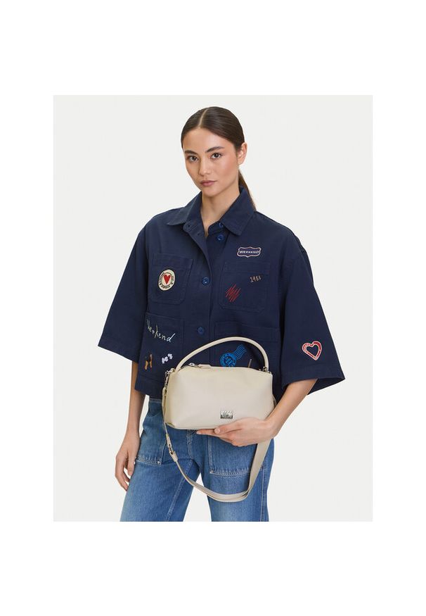 Torebka Tommy Jeans. Kolor: beżowy