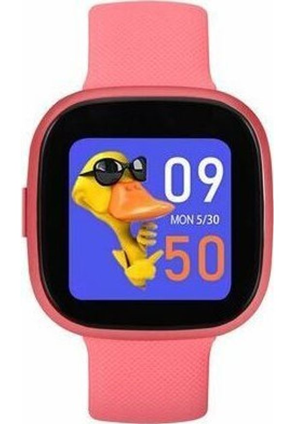 GARETT - Smartwatch Garett Kids Fit Różowy (Kids Fit Pink). Rodzaj zegarka: smartwatch. Kolor: różowy