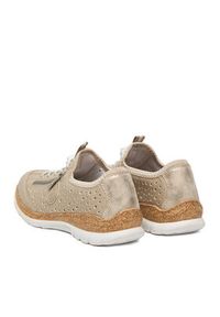 Rieker Sneakersy CEO-N42P6-62 Beżowy. Kolor: beżowy. Materiał: materiał #3