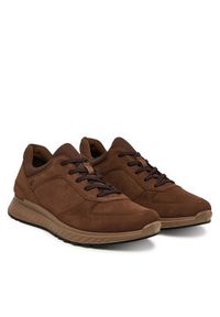 ecco - ECCO Sneakersy Exostride 83531402482 Brązowy. Kolor: brązowy. Materiał: skóra, nubuk #2
