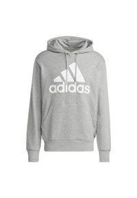 Adidas - Essentials French Terry Big Logo Hoodie. Typ kołnierza: kaptur. Kolor: szary