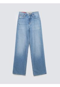 Big-Star - Jeansy damskie z szeroką nogawką niebieskie Atrea 111. Stan: podwyższony. Kolor: niebieski. Sezon: lato. Styl: vintage, retro, klasyczny #4