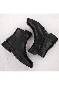 Botki damskie ocieplane czarne Jezzi ASA252-5. Kolor: czarny. Materiał: futro, skóra ekologiczna #5