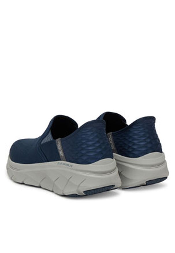 skechers - Skechers Sneakersy D'Lux Walker 2.0-Reeler 232463/NVY Granatowy. Kolor: niebieski. Materiał: materiał