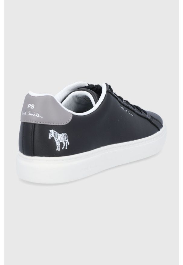PS PAUL SMITH - PS Paul Smith Buty skórzane Rex kolor czarny. Nosek buta: okrągły. Zapięcie: sznurówki. Kolor: czarny. Materiał: skóra. Obcas: na obcasie. Wysokość obcasa: niski