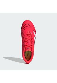 Adidas - Buty Predator League FG/MG Kids. Kolor: biały, czarny, czerwony, wielokolorowy. Materiał: materiał