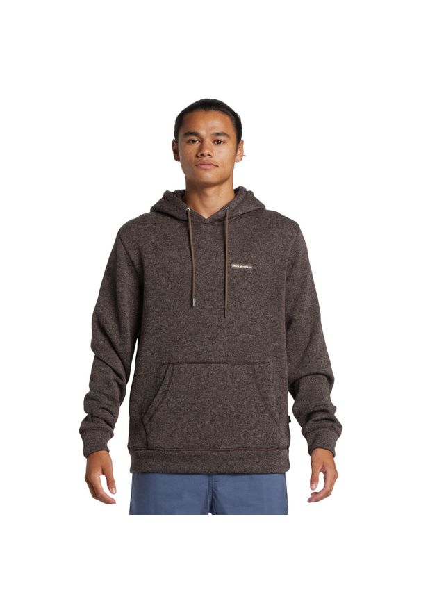 Quiksilver - Bluza z kapturem dla Mężczyzn KELLER. Typ kołnierza: kaptur. Kolor: brązowy. Materiał: poliester. Długość rękawa: długi rękaw. Długość: długie