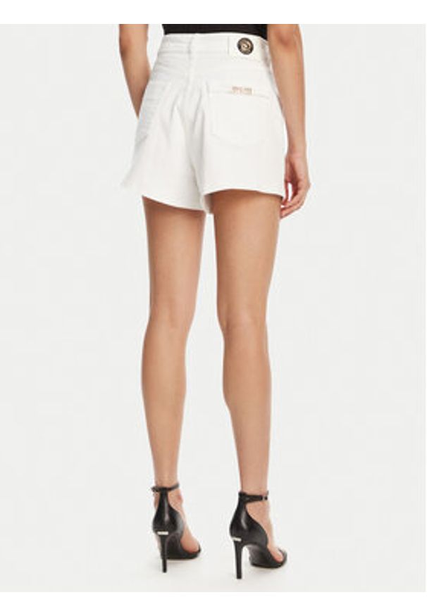 Versace Jeans Couture Szorty jeansowe 78HAD514 Biały Straight Fit. Kolor: biały. Materiał: bawełna