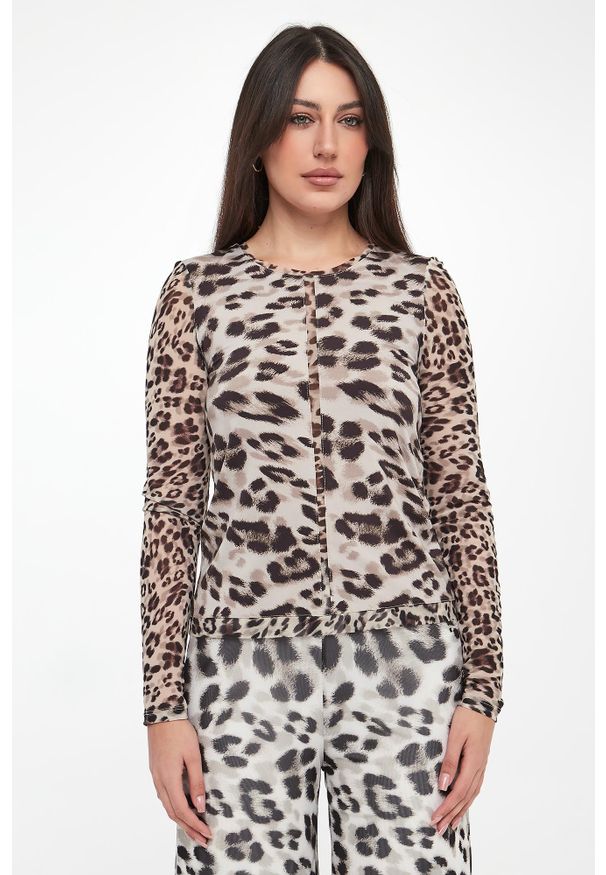 Sportalm - Longsleeve damski ze zwierzęcym wzorem SPORTALM. Długość rękawa: długi rękaw. Wzór: motyw zwierzęcy