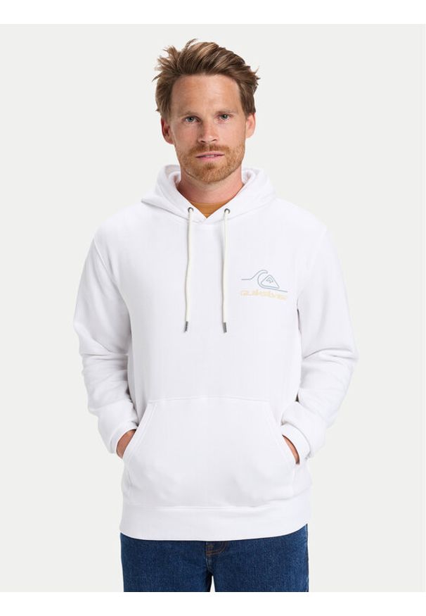 Quiksilver Bluza Light Waves EQYFT05168 Biały Regular Fit. Kolor: biały. Materiał: syntetyk, bawełna