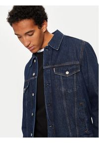 Schott NYC Kurtka jeansowa TRUCKS Granatowy Regular Fit. Kolor: niebieski. Materiał: bawełna #3