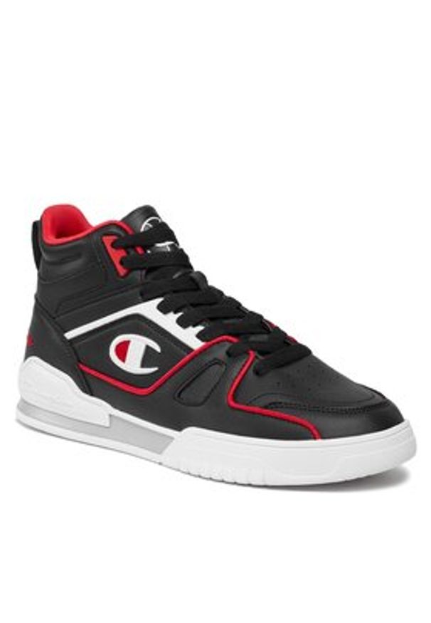 Champion Sneakersy Mid Cut Shoe 3 Point Mid S22119-KK002 Czarny. Kolor: czarny. Materiał: skóra