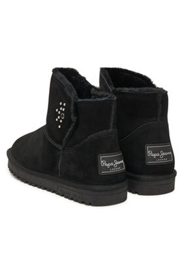 Pepe Jeans Śniegowce Diss Urban W PLS500001 Czarny. Kolor: czarny. Materiał: zamsz, skóra