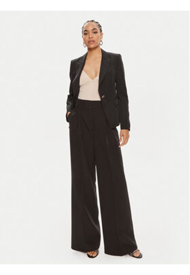 Liu Jo Spodnie materiałowe CA4200 T2200 Czarny Relaxed Fit. Kolor: czarny. Materiał: syntetyk
