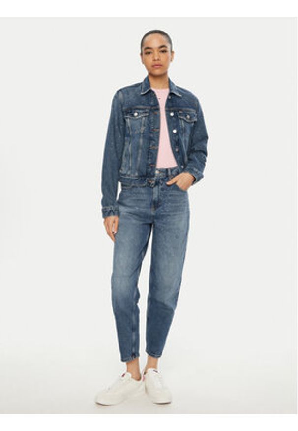Tommy Jeans Kurtka jeansowa Classic DW0DW19781 Niebieski Regular Fit. Kolor: niebieski. Materiał: bawełna