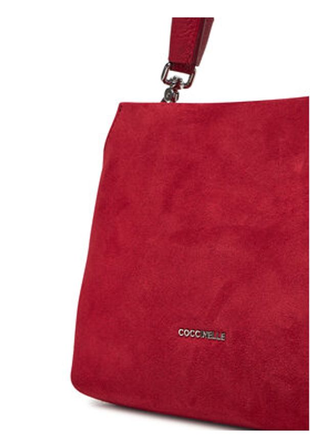 Coccinelle Torebka E1 P6P 58 01 01 Bordowy. Kolor: czerwony. Materiał: skórzane, zamszowe