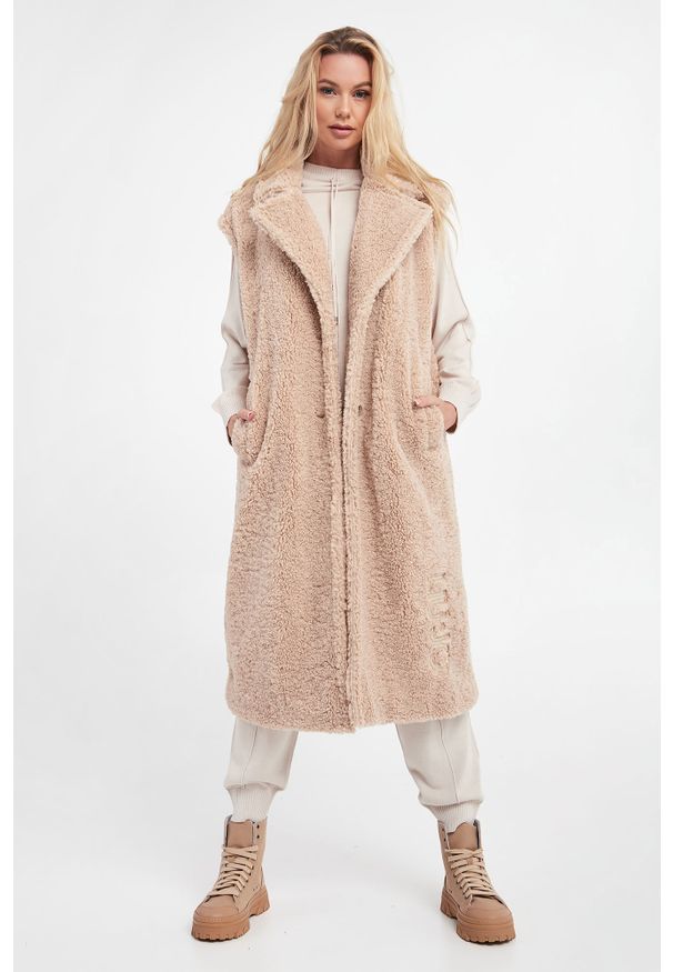 Liu Jo - Kamizelka LIU JO. Materiał: syntetyk, futro. Wzór: haft