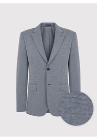 Pako Lorente - Szara marynarka melanż. Okazja: na co dzień. Kolor: szary. Materiał: dzianina, poliester, bawełna. Wzór: melanż. Sezon: wiosna. Styl: casual