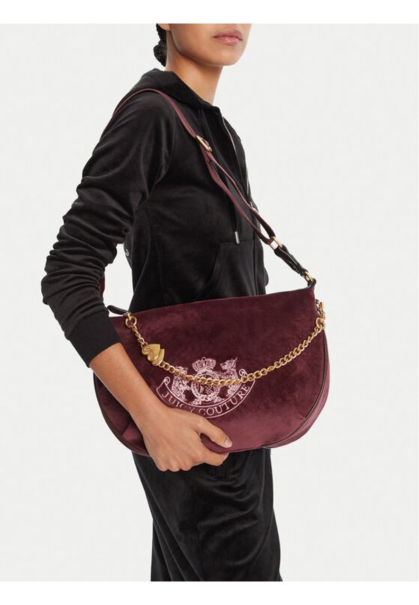 Juicy Couture Torebka CEO-BIJXT8990WZC Bordowy. Kolor: czerwony