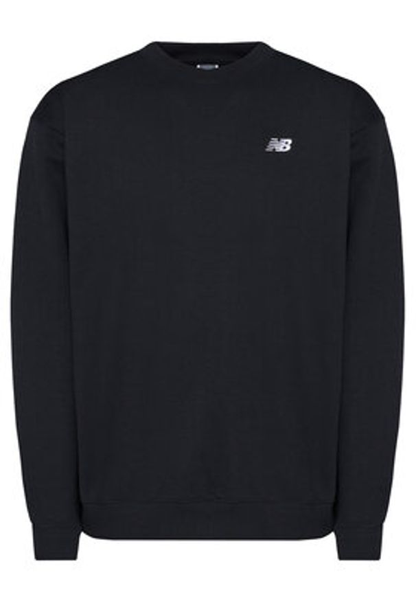 New Balance Bluza Small Logo MT41507 Czarny Relaxed Fit. Kolor: czarny. Materiał: syntetyk