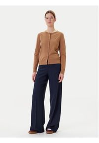 TOMMY HILFIGER - Tommy Hilfiger Kardigan WW0WW42370 Brązowy Regular Fit. Kolor: brązowy. Materiał: bawełna #4