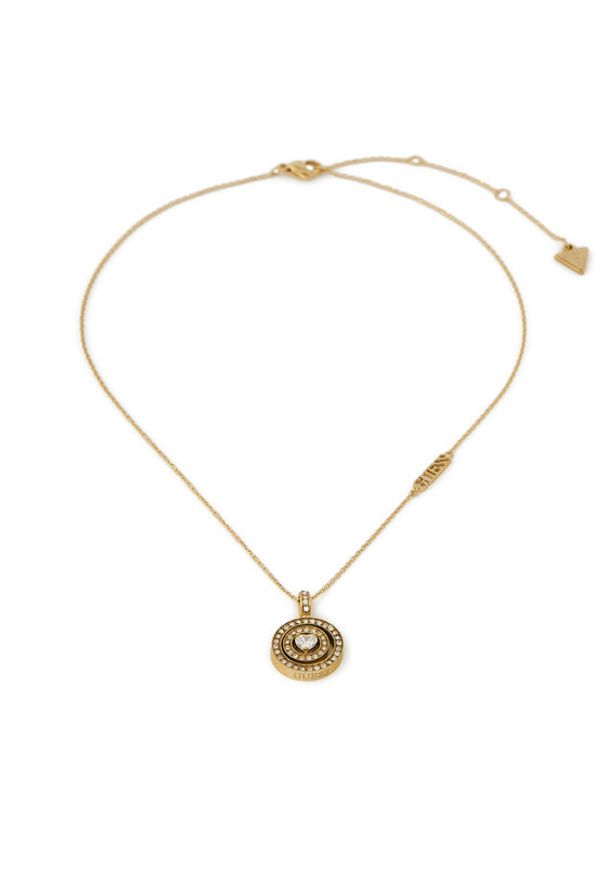 Guess Naszyjnik JUBN04 658JW Złoty. Materiał: metalowe, złote. Kolor: złoty