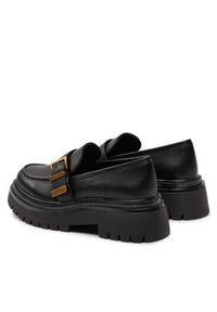 TwinSet - TWINSET Loafersy Mocassino 242TCP044 Czarny. Kolor: czarny. Materiał: skóra #6