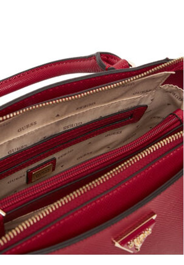 Guess Torebka 175655 Czerwony. Kolor: czerwony. Materiał: skórzane