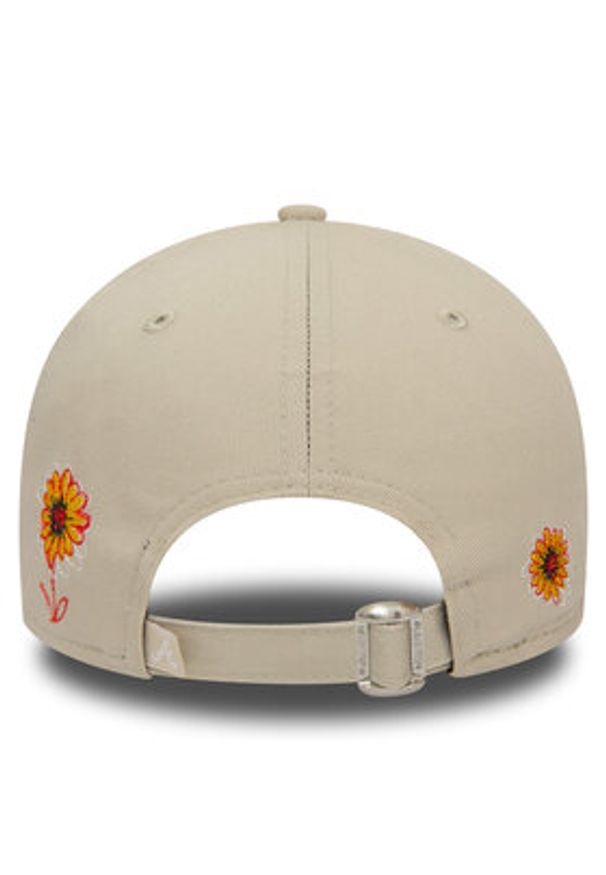 New Era Czapka z daszkiem Flower Icon 940 Braves 60435112 Beżowy. Kolor: beżowy. Materiał: materiał
