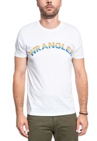 Wrangler - MĘSKI T-SHIRT WRANGLER SS RAINBOW TEE WHITE W7F2D3989 #6