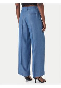 Fracomina Spodnie palazzo FS26SV3005D46901 Niebieski Wide Leg. Kolor: niebieski. Materiał: lyocell #3