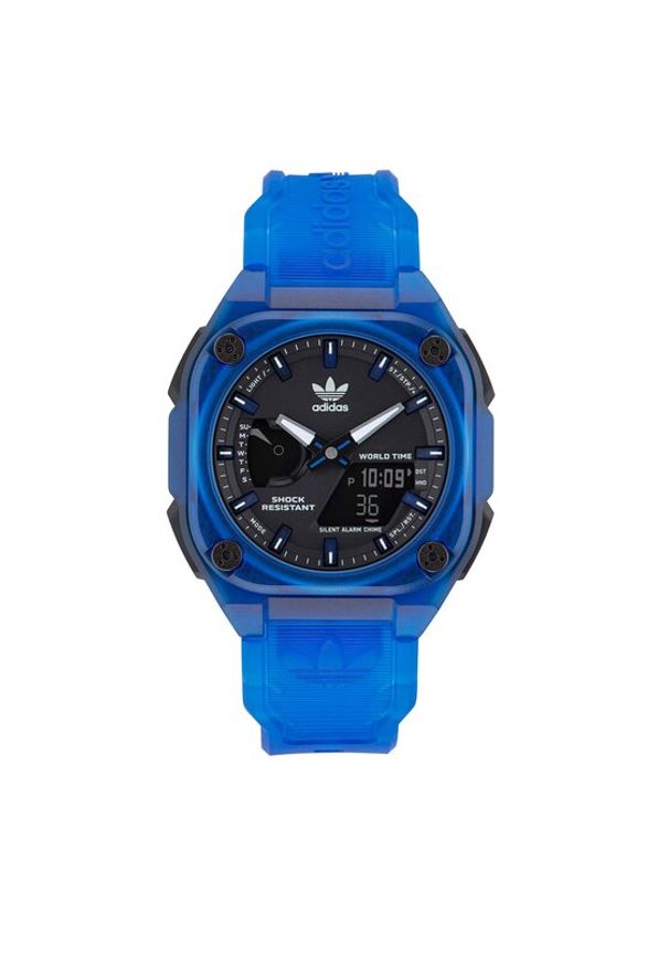 adidas Originals Zegarek City Tech One Watch AOST23058 Niebieski. Kolor: niebieski