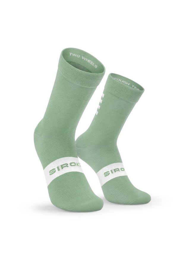 SIROKO - Skarpetki rowerowe Kolarstwo Siroko S1 Olive Sa Calobra. Kolor: zielony. Materiał: nylon. Sport: kolarstwo