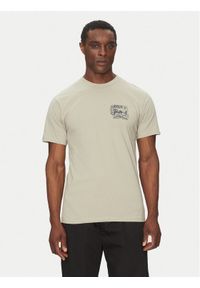 Vans T-Shirt Next Stop VN000NHPZUJ1 Beżowy Regular Fit. Kolor: beżowy. Materiał: bawełna #1