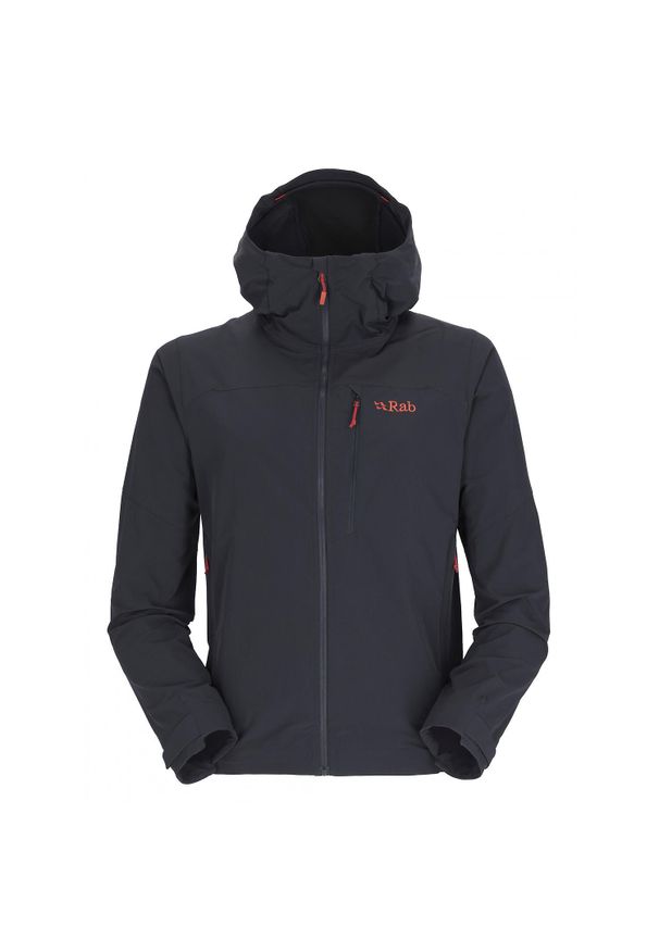 Kurtka softshell męska Rab Torque. Kolor: wielokolorowy. Materiał: softshell. Sport: turystyka piesza