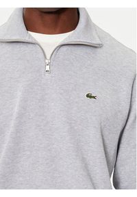 Lacoste Bluza SH1927 Szary Classic Fit. Kolor: szary. Materiał: bawełna #4