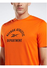 Reebok T-Shirt Training Graphic IC7665 Pomarańczowy Active Fit. Kolor: pomarańczowy. Materiał: syntetyk #3
