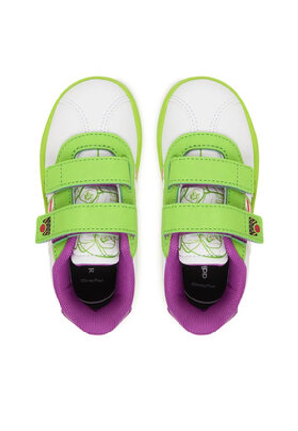 Adidas - adidas Sneakersy Vl Court Buzz Cf I JQ4386 Biały. Kolor: biały. Materiał: skóra